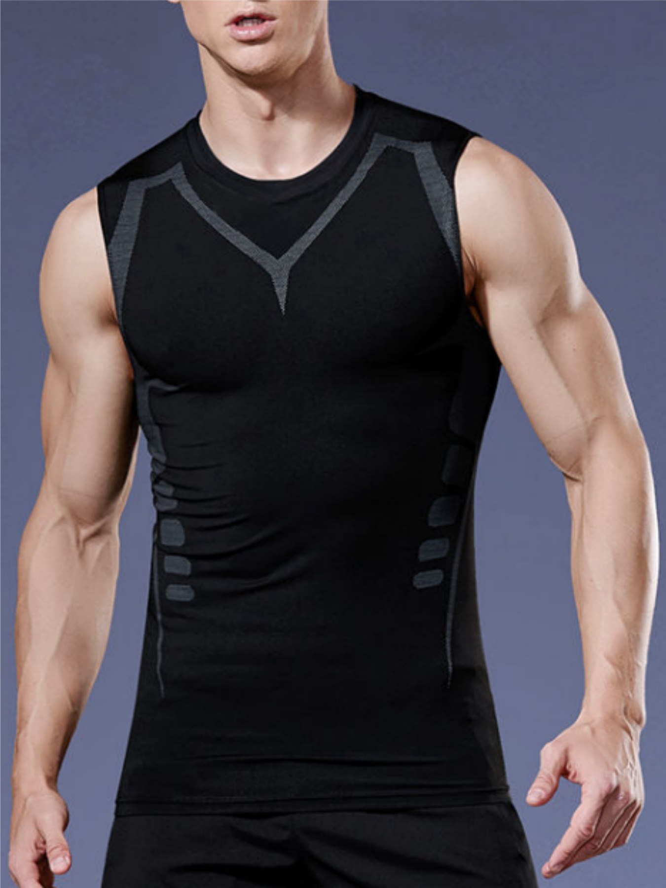 Compression Shirt Workout - Men's Tight Vest Compression Shirt Breathable