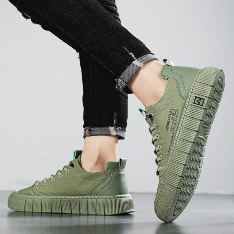 Casual Sneakers Men - Men's Chunky Sole Low Top Canvas