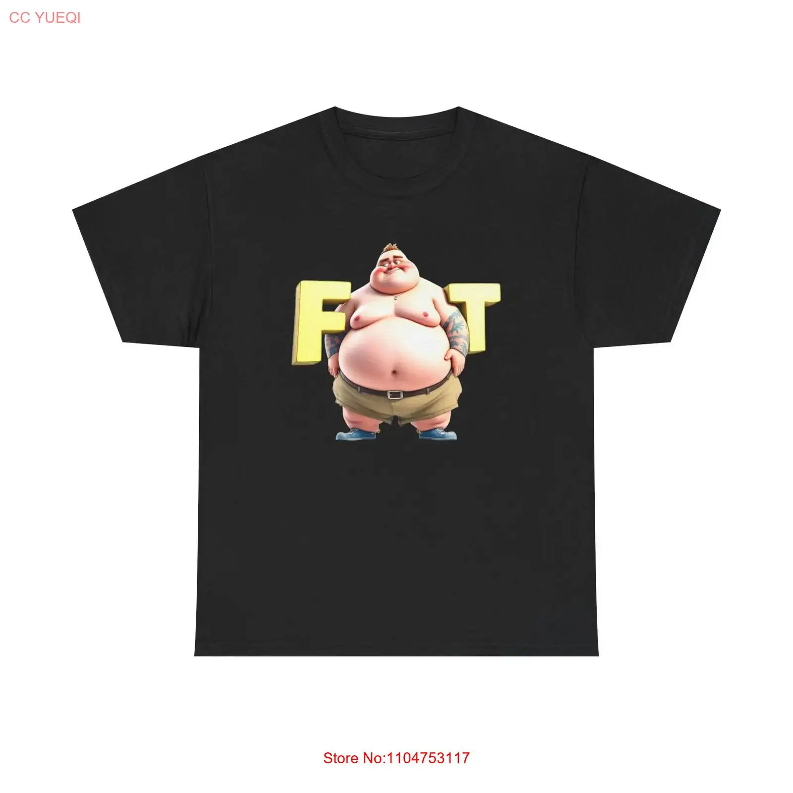 Men'S Fashion For Big Guys - Funny Fat Man T Shirt Novelty