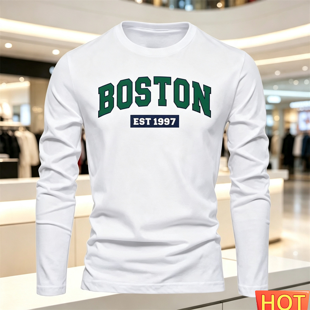 Men'S Fashion Outfits - Autumn Summer Men's long sleeved T-shirt
