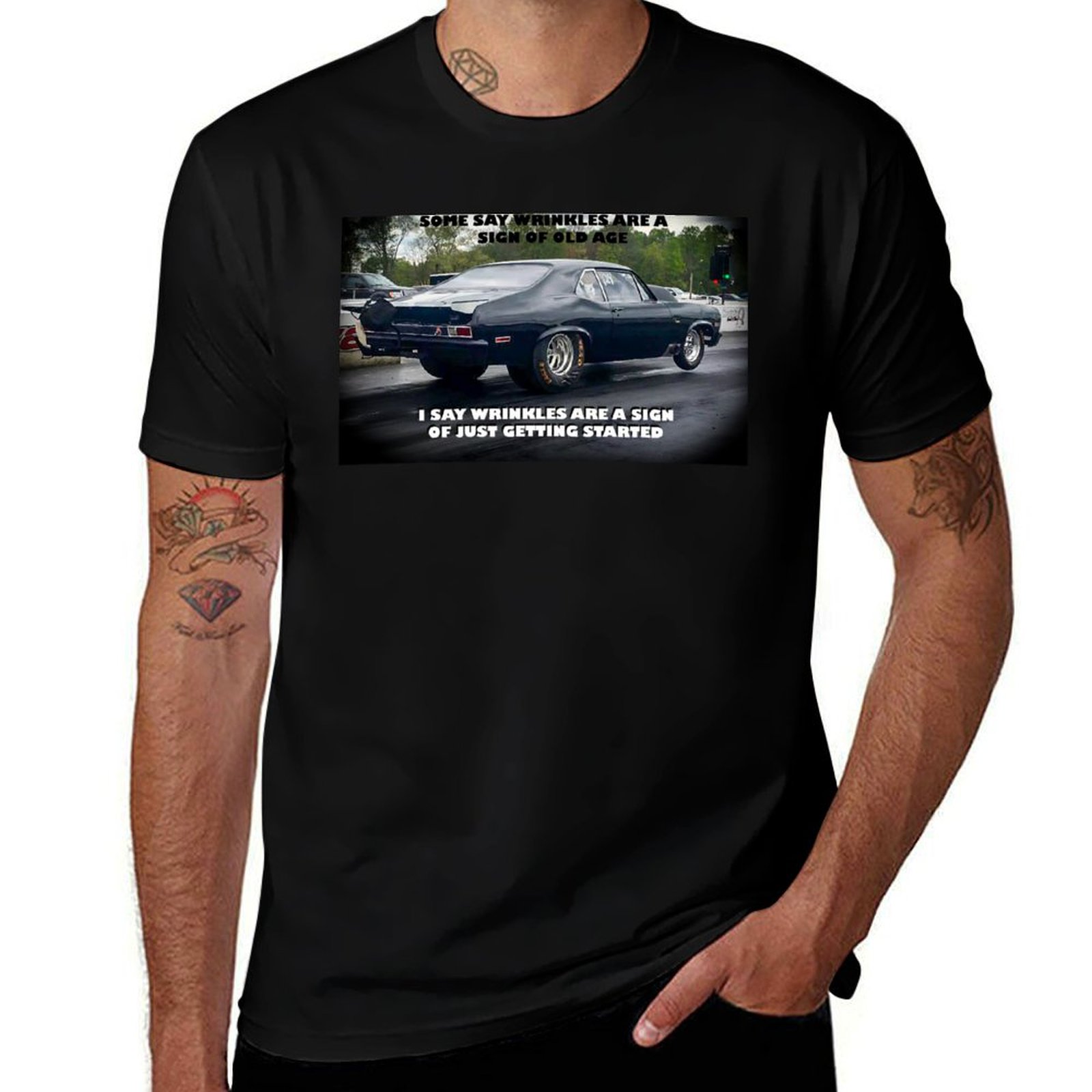 Men'S Fashion Nova Shirts - Blacktop Outlaw Nova T-Shirt Fashion Casual