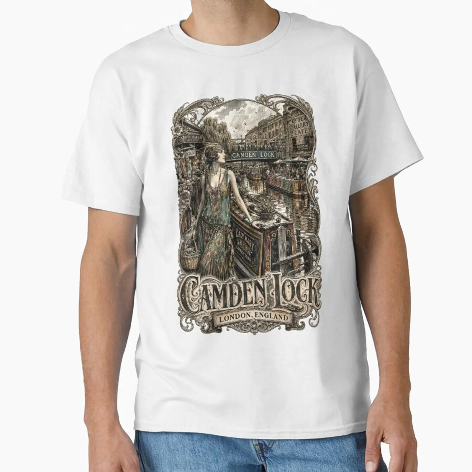 Mens Fashion In The 1920S - Vintage Camden Lock London England Wood