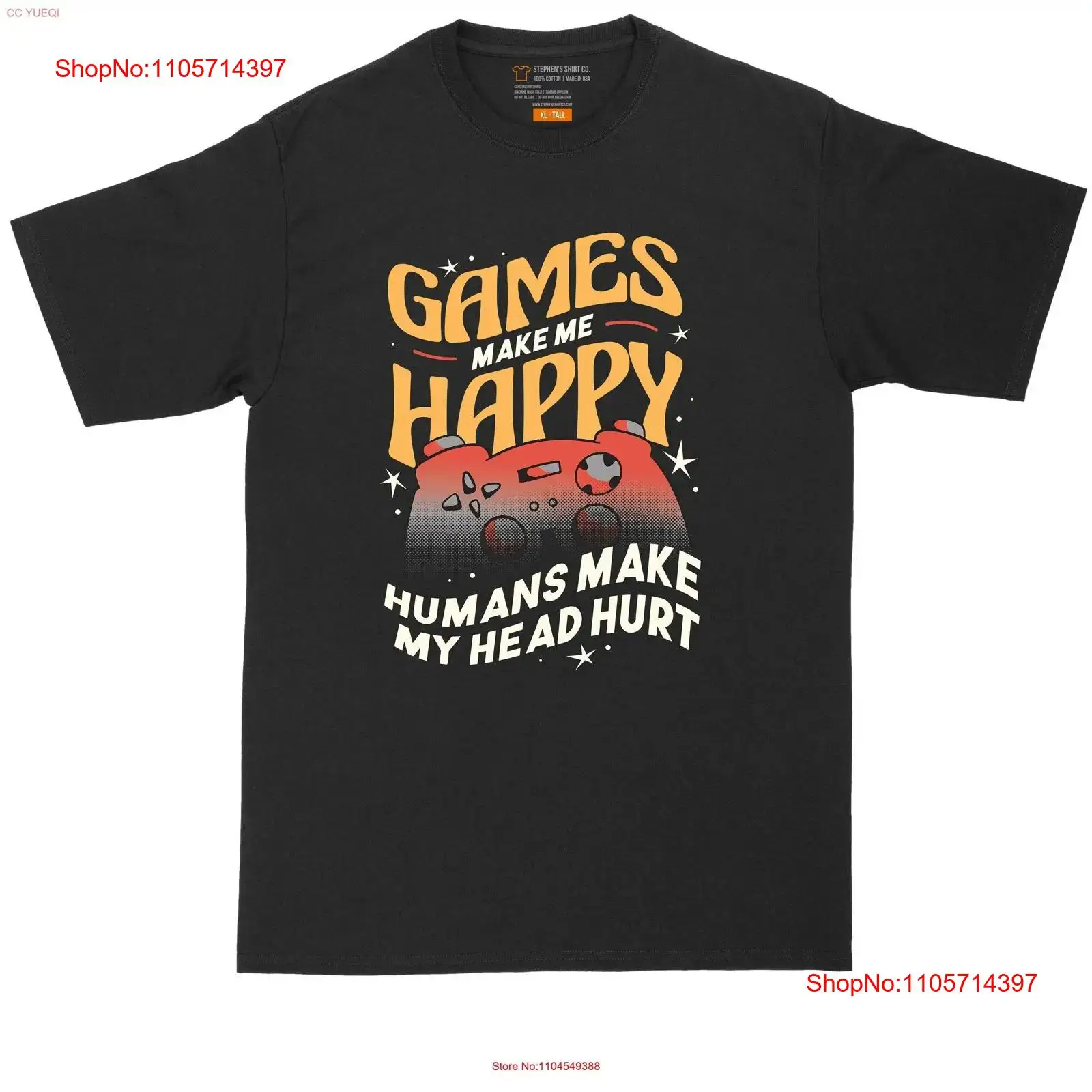 Men'S Fashion For Big Guys - Games Make Me Happy Humans My