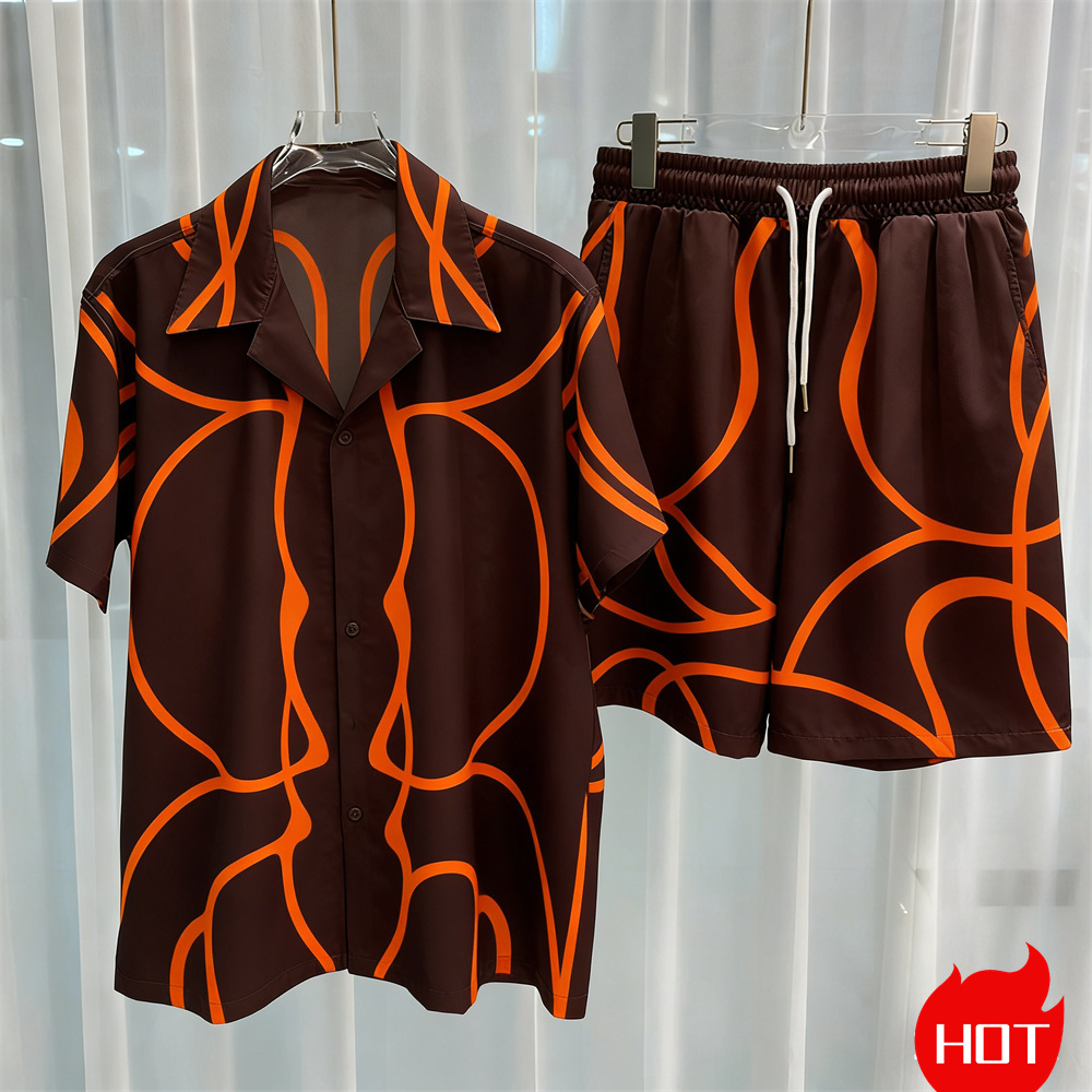 Digital printed men's set fash - đánh giá và giá Men'S Fashion Outfits