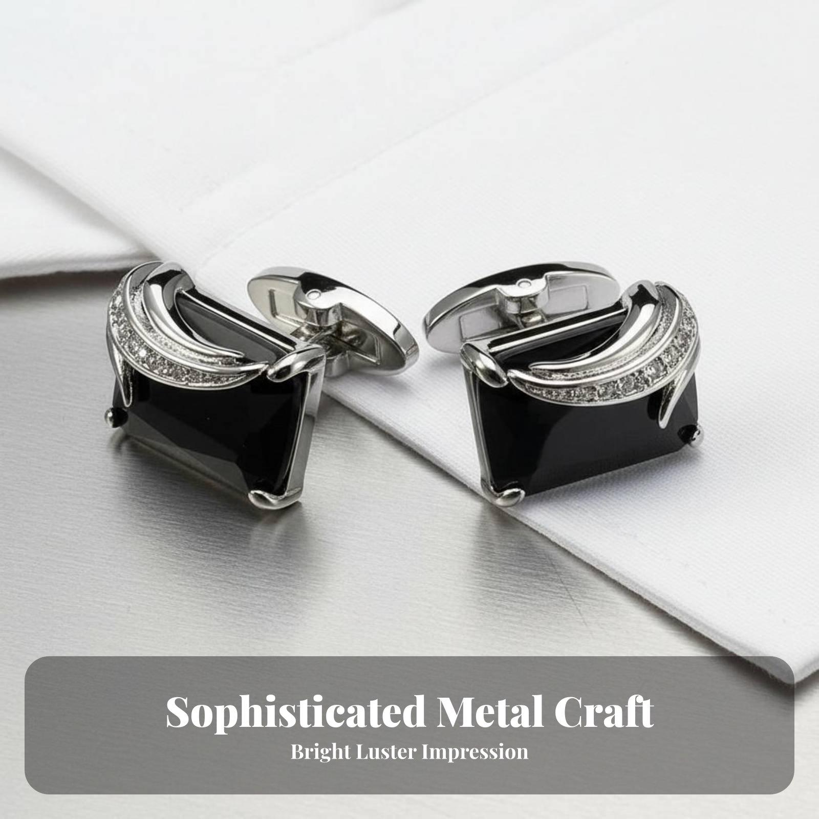 Fashion Crystal Men Cufflinks  - đánh giá và giá Mens Fashion Dress