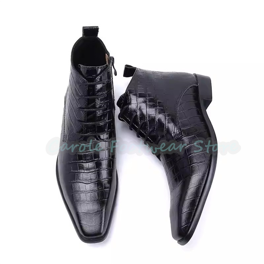 Fashion Genuine Leather Ankle  - đánh giá và giá Mens Fashion Dress