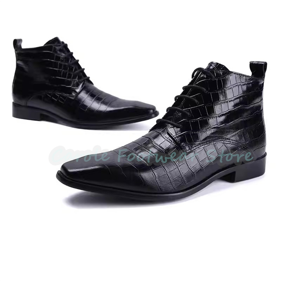 Fashion Genuine Leather Ankle  - đánh giá và giá Mens Fashion Dress