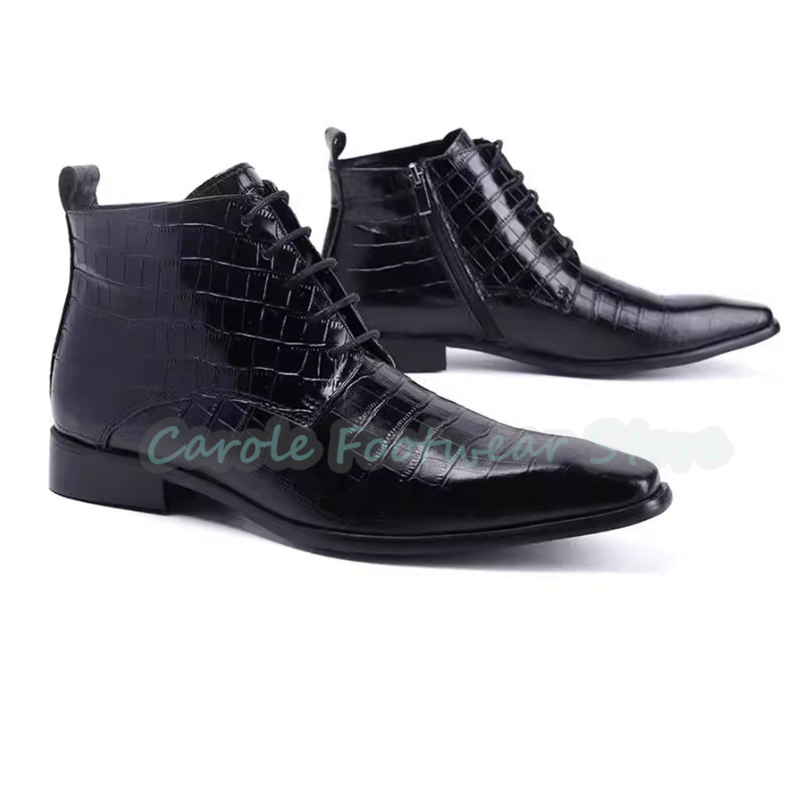 Fashion Genuine Leather Ankle  - đánh giá và giá Mens Fashion Dress