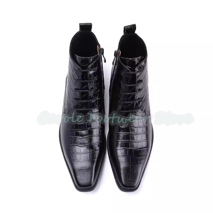 Fashion Genuine Leather Ankle  - đánh giá và giá Mens Fashion Dress