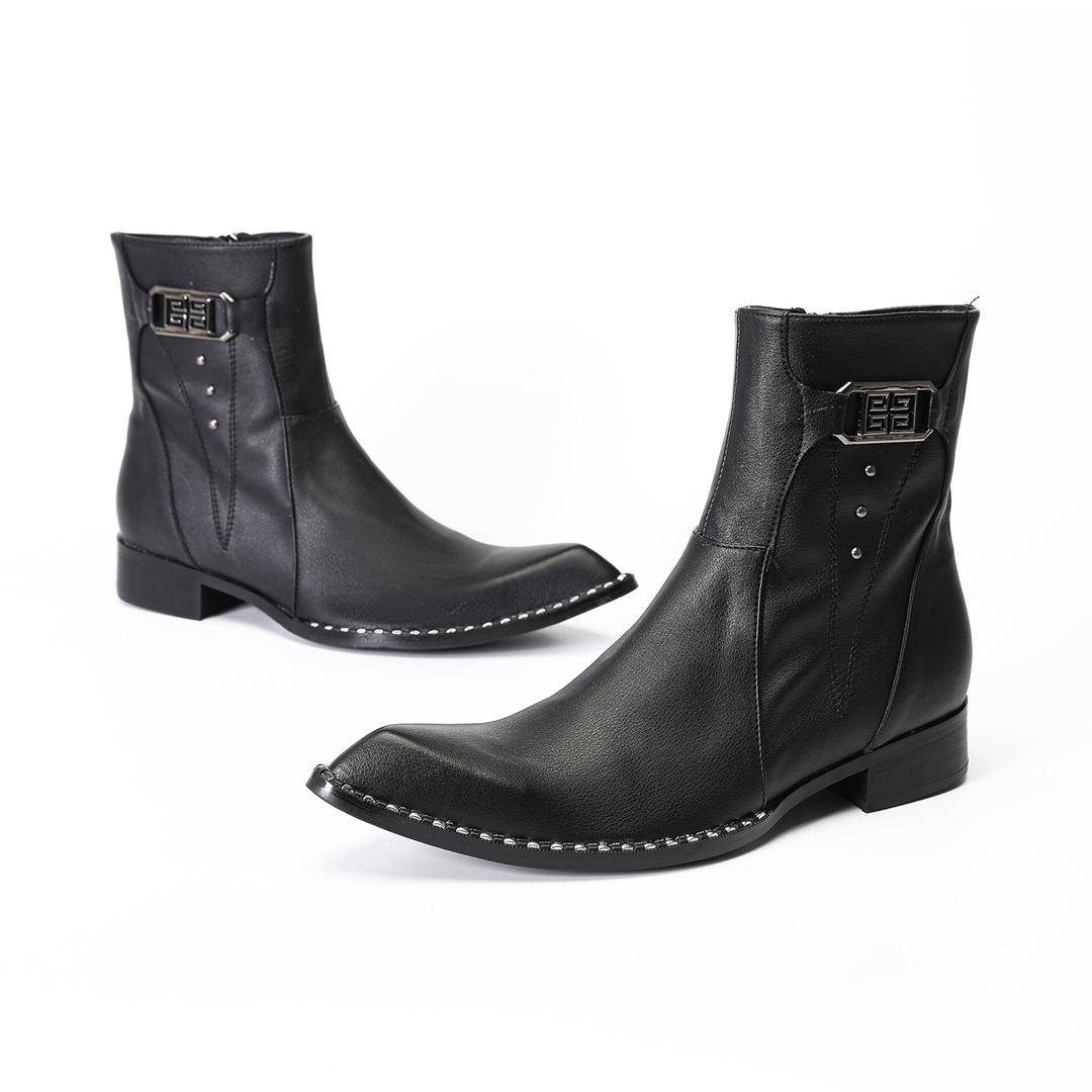 fashion black pointed toe men  - đánh giá và giá Mens Fashion Dress