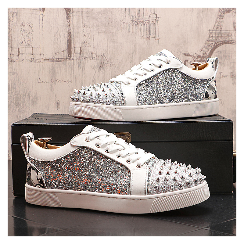 mens luxury fashion silver riv - đánh giá và giá Mens Fashion Dress