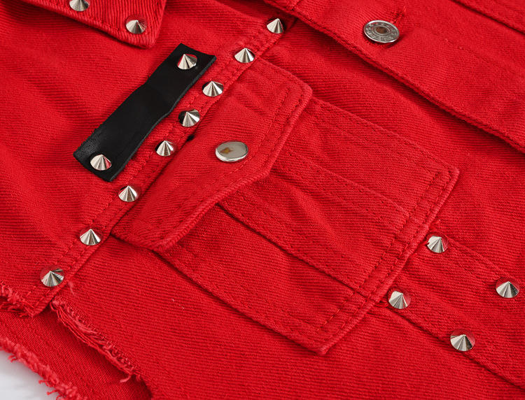 Men Rivet Punk Style Denim Ves - đánh giá và giá Men'S Fashion Vest With Jeans