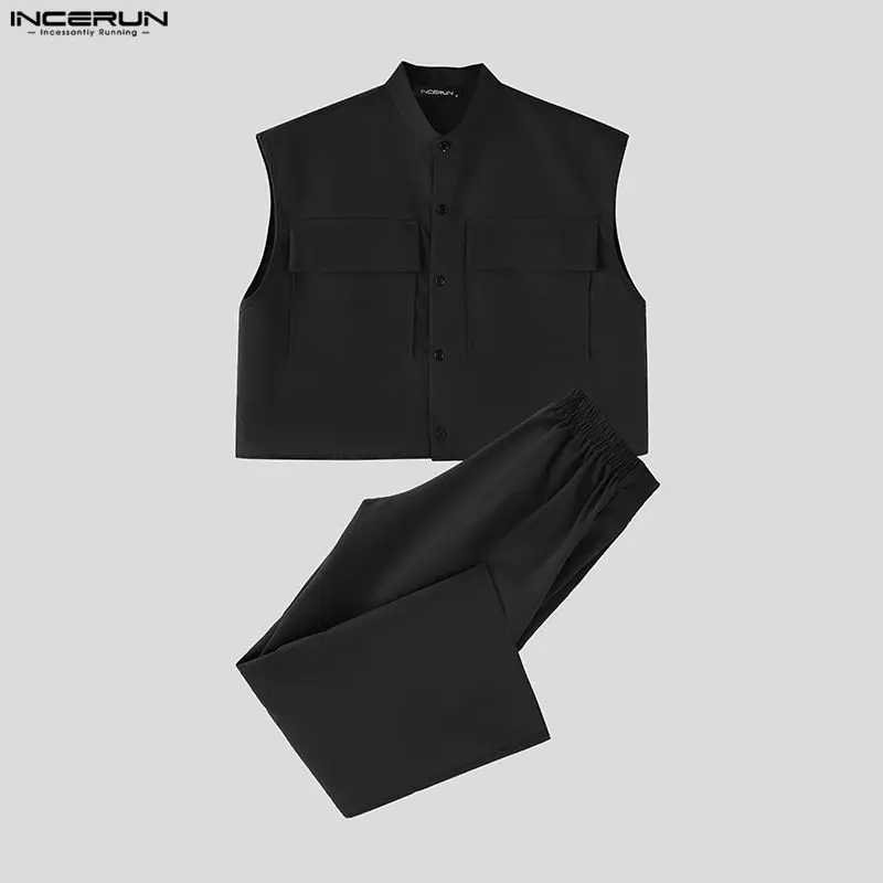 INCERUN Men Sets Solid Sleevel - đánh giá và giá Men'S Fashion Outfits