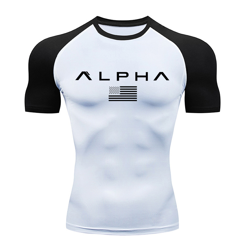 American Flag Print Short Slee - đánh giá và giá Compression Shirt Workout