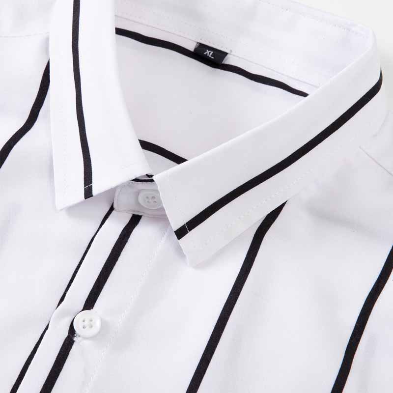 Men's Striped Dress Shirt Long - đánh giá và giá Mens Fashion Dress