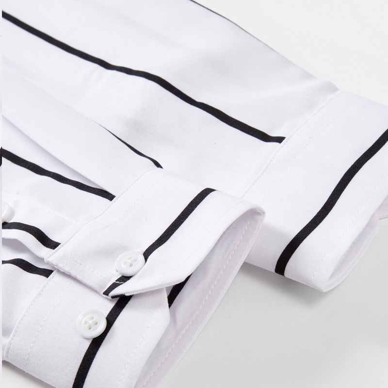 Men's Striped Dress Shirt Long - đánh giá và giá Mens Fashion Dress