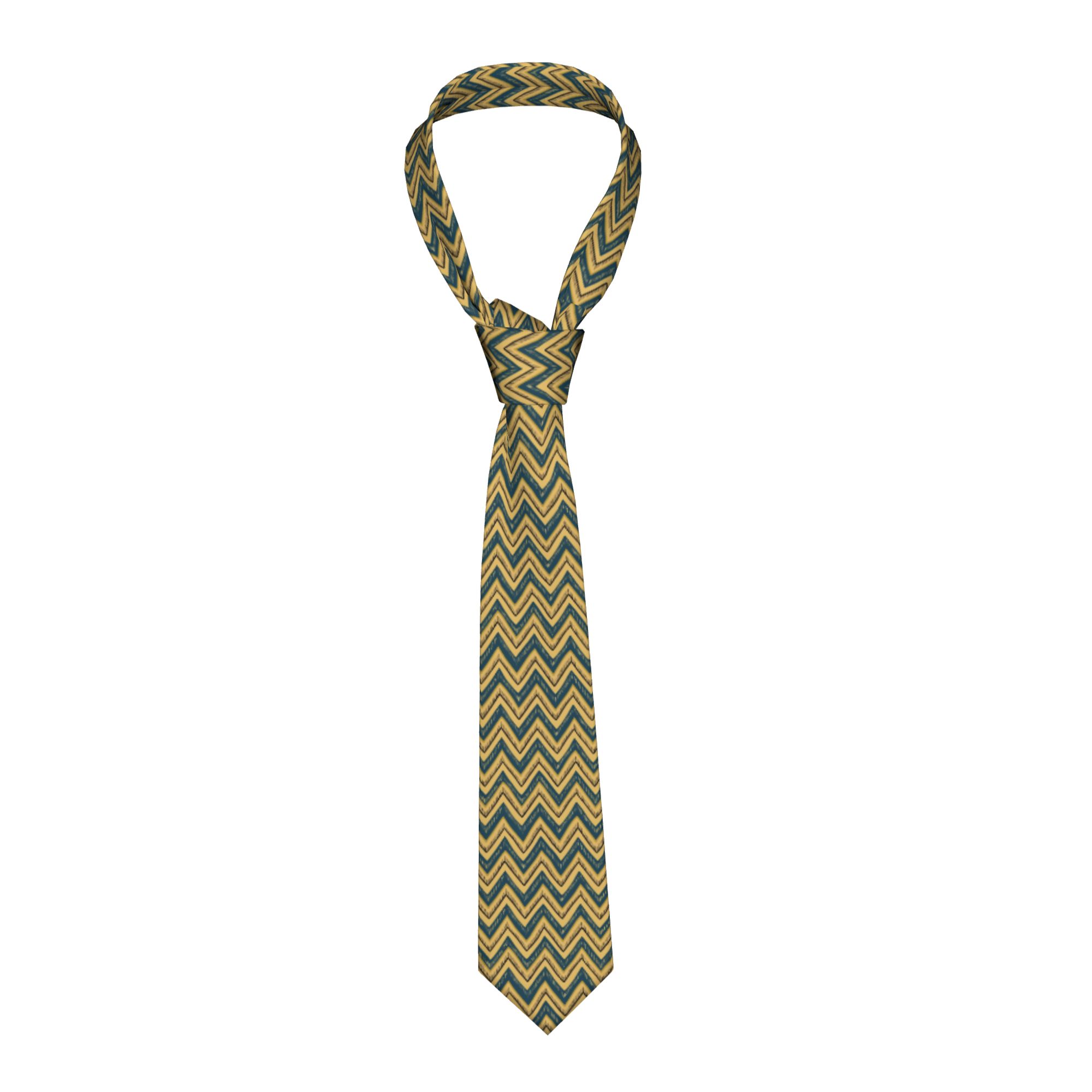 Hand Drawn Chevron Zig Zag Tie - đánh giá và giá Mens Fashion In The 1920S