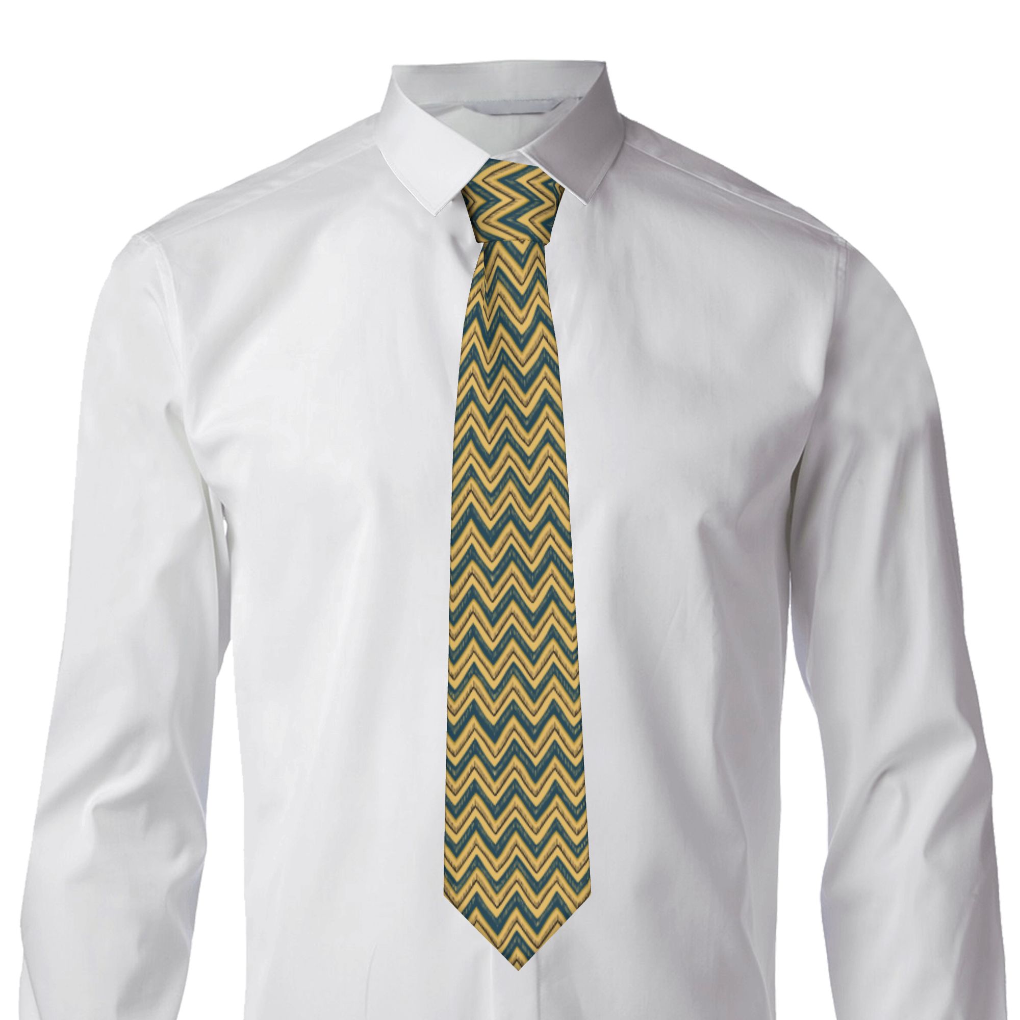 Hand Drawn Chevron Zig Zag Tie - đánh giá và giá Mens Fashion In The 1920S