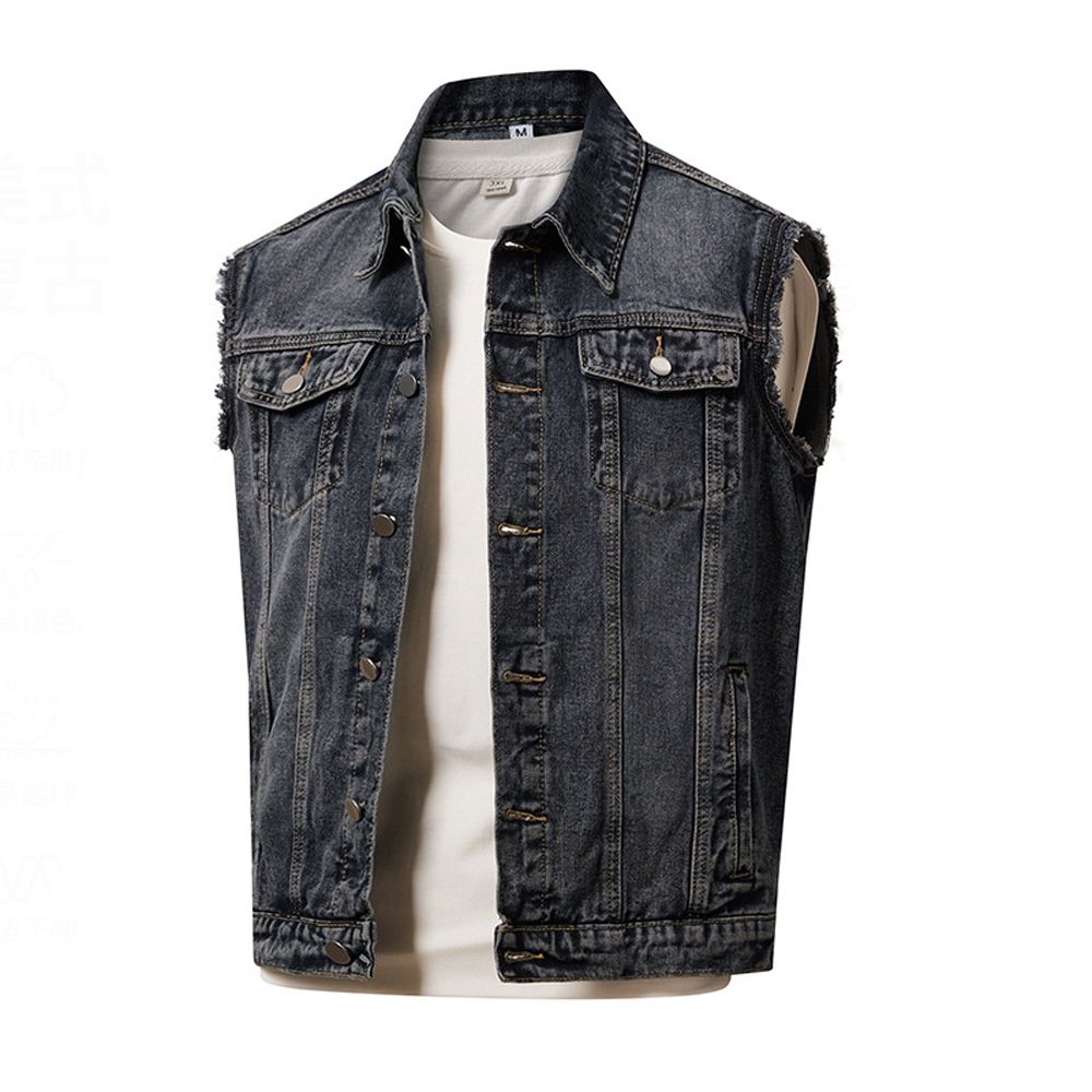 Spring Autumn Men's Denim Vest - đánh giá và giá Men'S Fashion Vest With Jeans