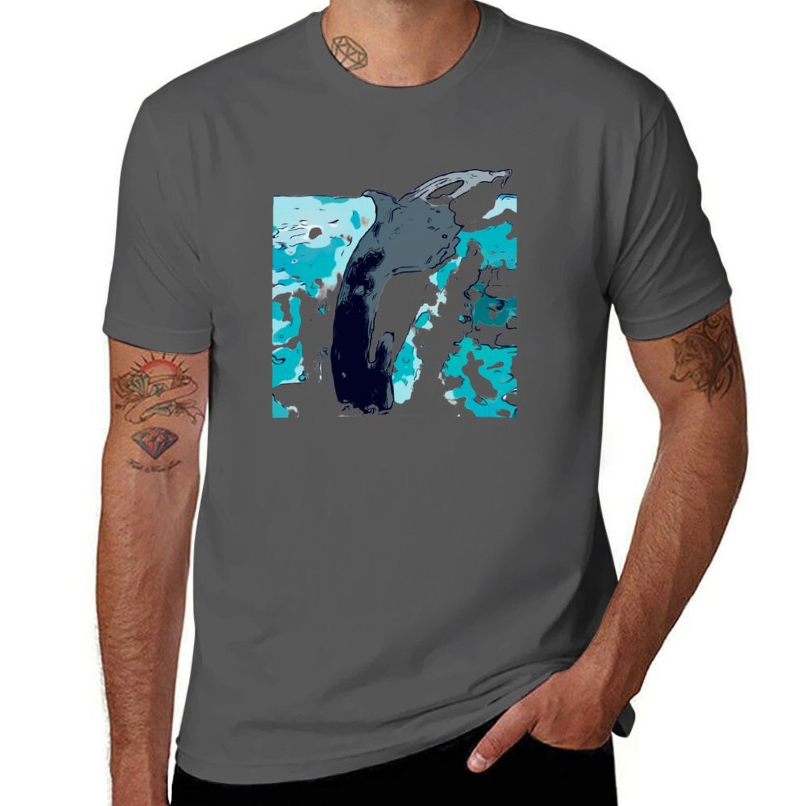 Nova Scotia Whale 2 T-Shirt Ca - đánh giá và giá Men'S Fashion Nova Shirts