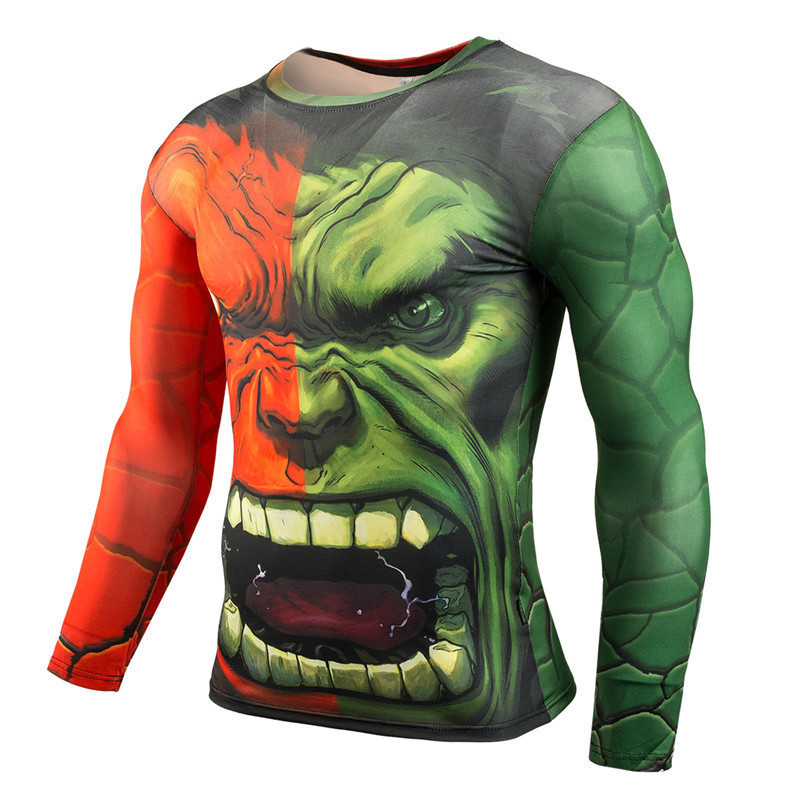 Anime Superhero Cosplay Costum - đánh giá và giá Compression Shirt Workout