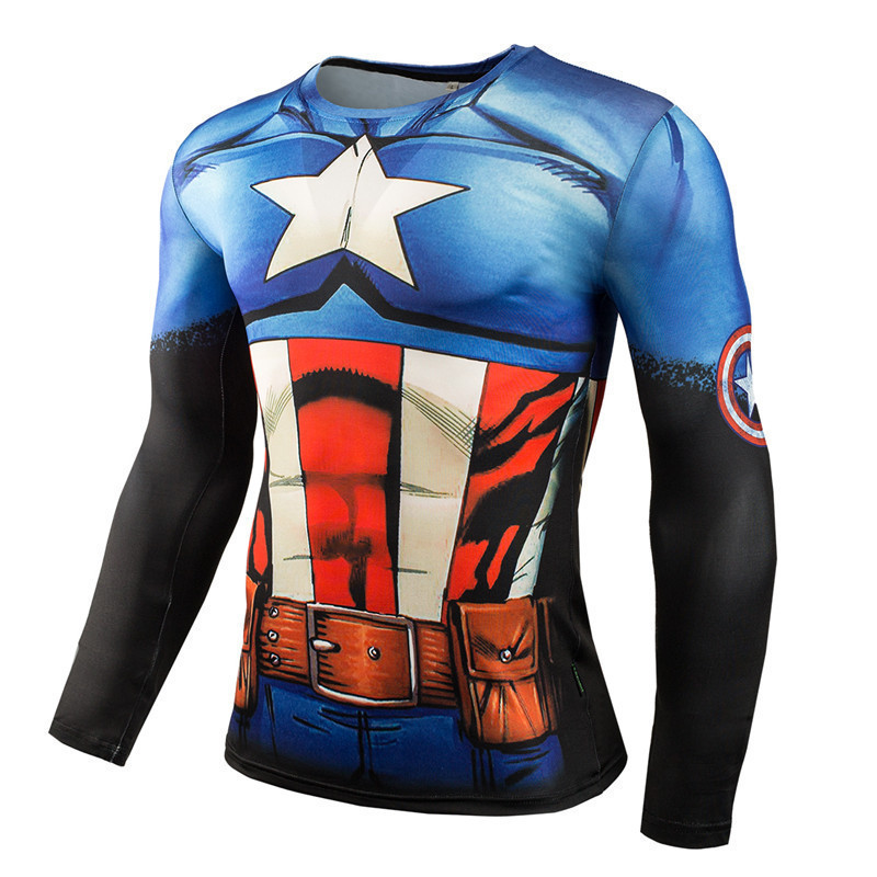 Anime Superhero Cosplay Costum - đánh giá và giá Compression Shirt Workout