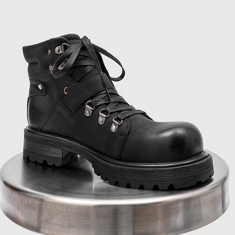 Brand Men Leather Boots Motorc - đánh giá và giá Men'S Fashion Brands