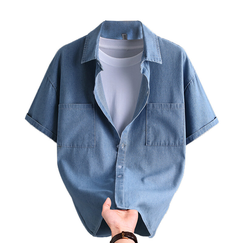 Men's Denim Shirt Summer Fashi - đánh giá và giá Mens Fashion Urban