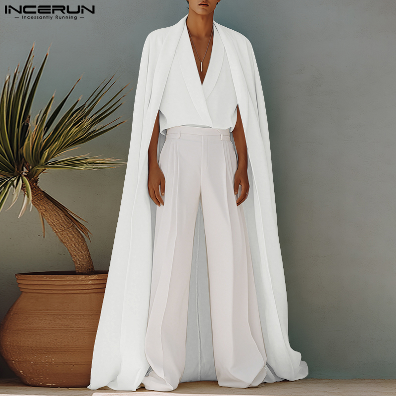 INCERUN Men Long Style Shirt S - đánh giá và giá Mens Fashion Poncho