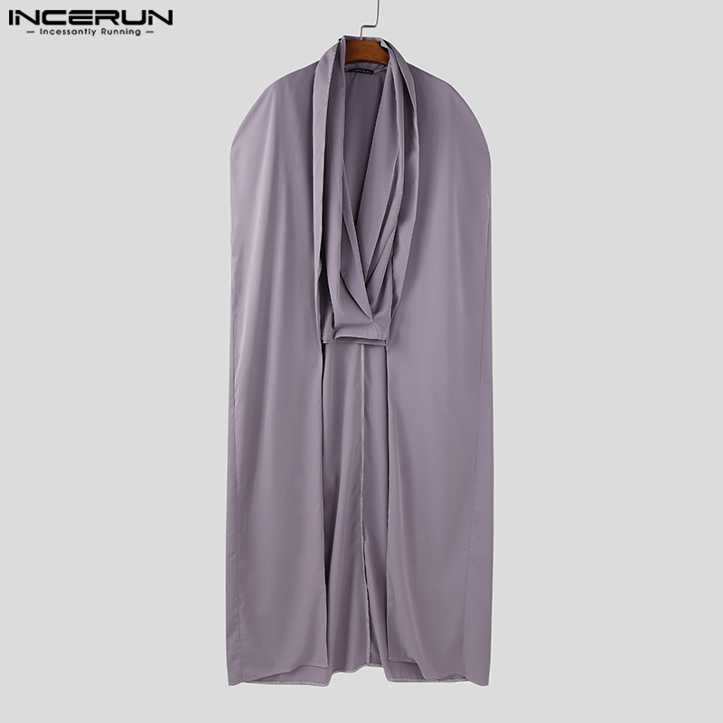 INCERUN Men Long Style Shirt S - đánh giá và giá Mens Fashion Poncho