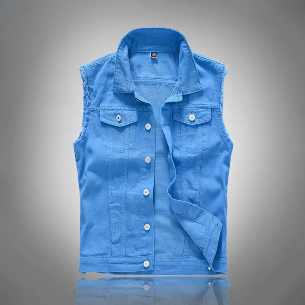 New Fashion Men Blue Casual De - đánh giá và giá Men'S Fashion Vest With Jeans