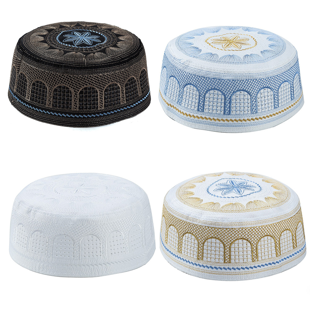 Cotton Embroidery Muslim Men P - đánh giá và giá Mens Fashion Caps
