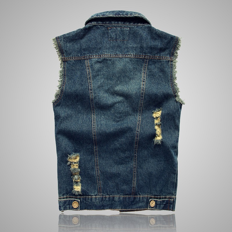 New Fashion Men Ripped Denim W - đánh giá và giá Men'S Fashion Vest With Jeans