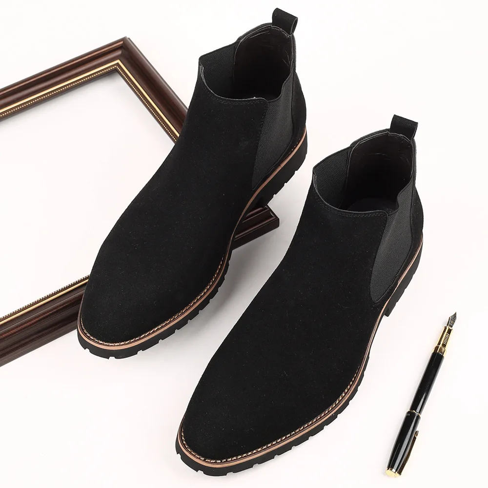 Men Ankle Boots British Style  - đánh giá và giá Mens Fashion Dress