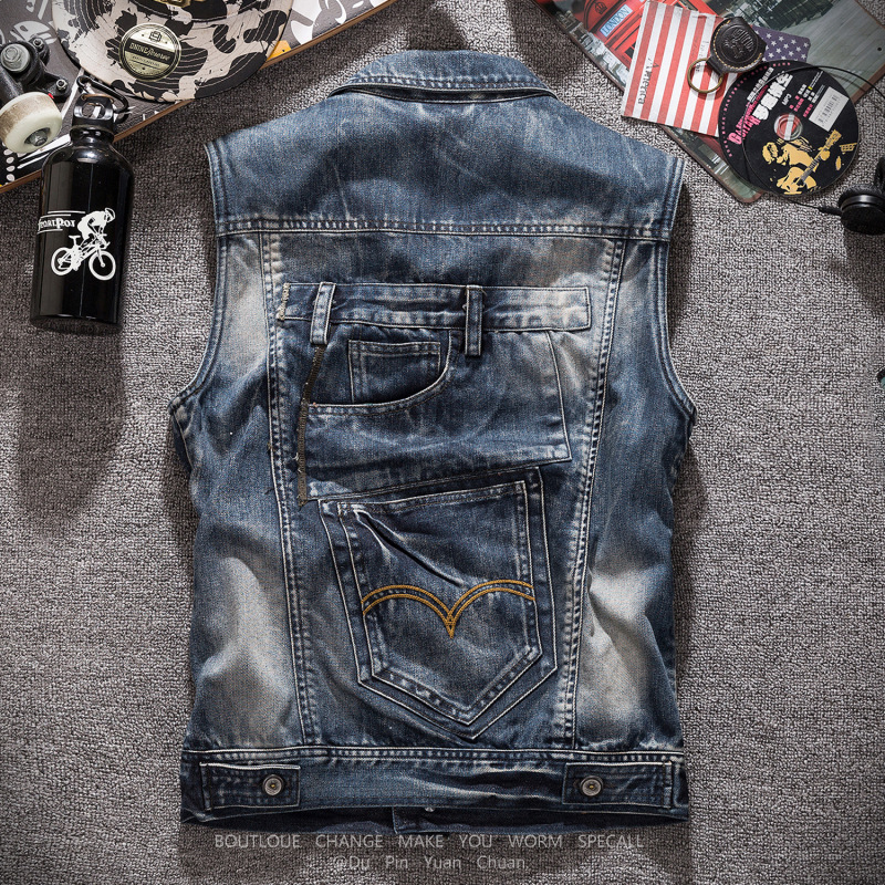 Fashion Jean Waistcoat Motorcy - đánh giá và giá Men'S Fashion Vest With Jeans