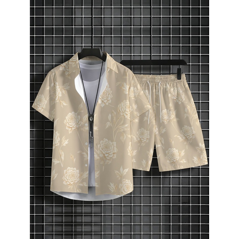 Men's Summer Polyester Floral  - đánh giá và giá Men'S Fashion Outfits