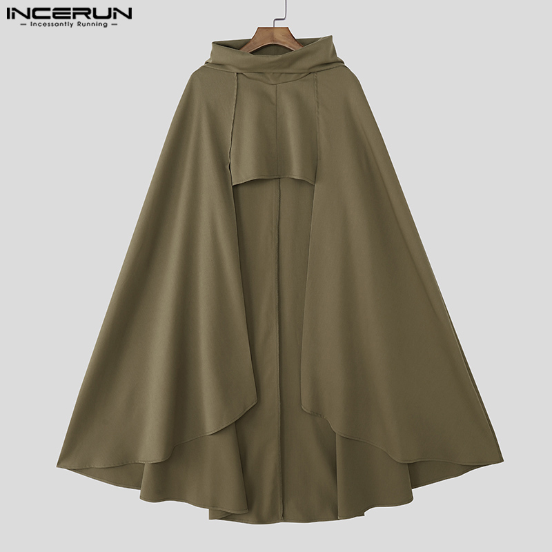 INCERUN Men Cloak Cape Solid C - đánh giá và giá Mens Fashion Poncho