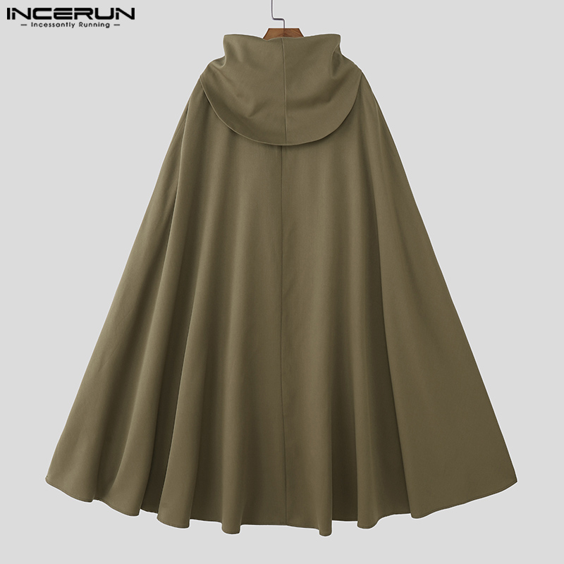 INCERUN Men Cloak Cape Solid C - đánh giá và giá Mens Fashion Poncho