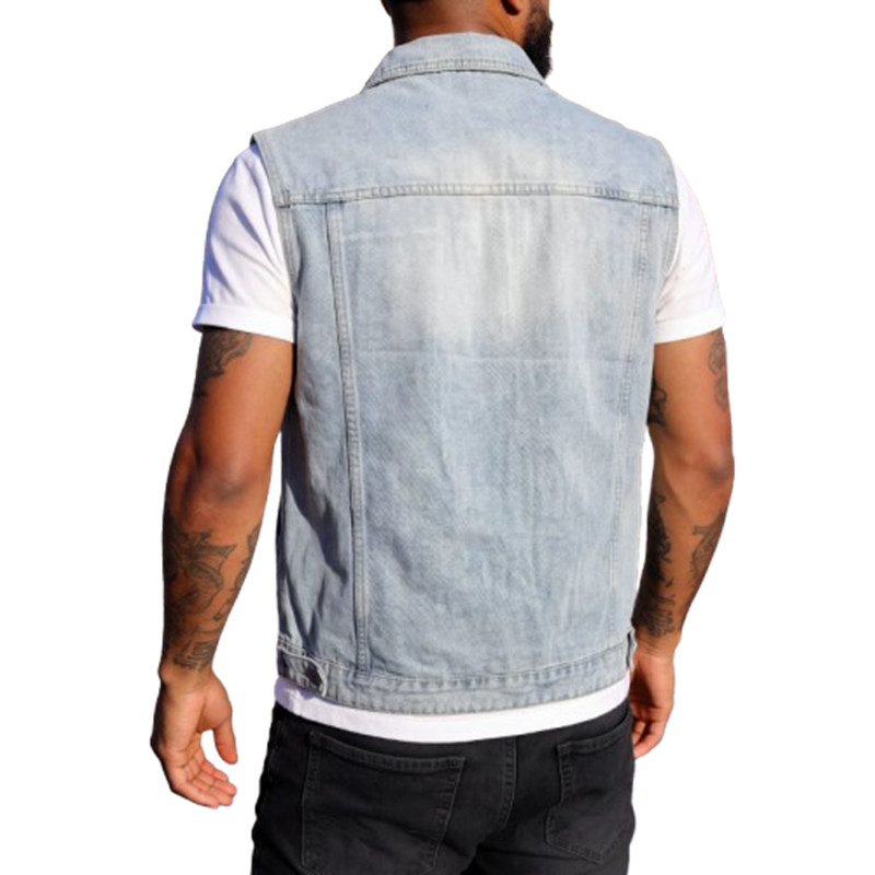 Spring Summer Men's Denim Vest - đánh giá và giá Men'S Fashion Vest With Jeans